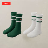 Gerippte Socken mit Herz Logo (2er Pack)