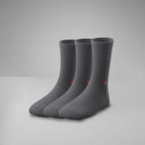 Gerippte Socken mit Logo Knöchel 3er Pack (1,5cm)