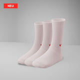 Gerippte Socken mit Logo Knöchel 3er Pack (1,5cm)