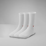 Gerippte Socken mit Logo Knöchel 3er Pack (1,5cm)